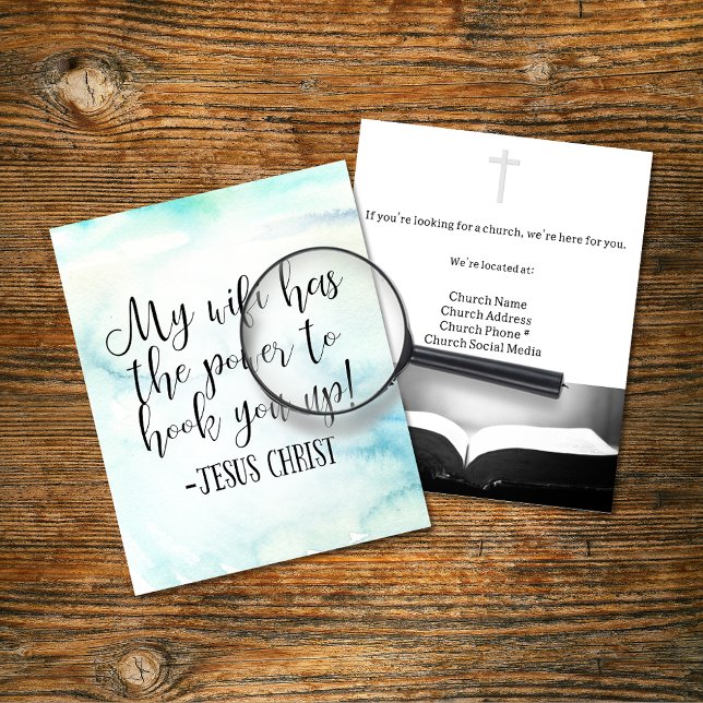 Flyer Meu WiFi tem o poder do Cristo Jesus (Criador carregado)