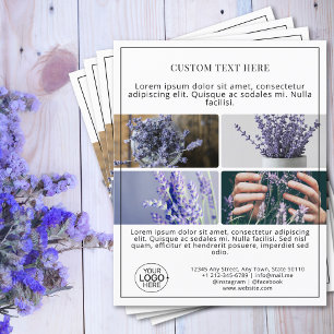 Flyer Mínima Adicione a sua Promoção de Colagem de Fotog