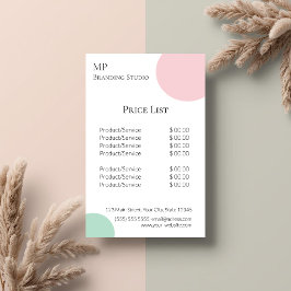 Flyer Minimalist Pastel Branding Design