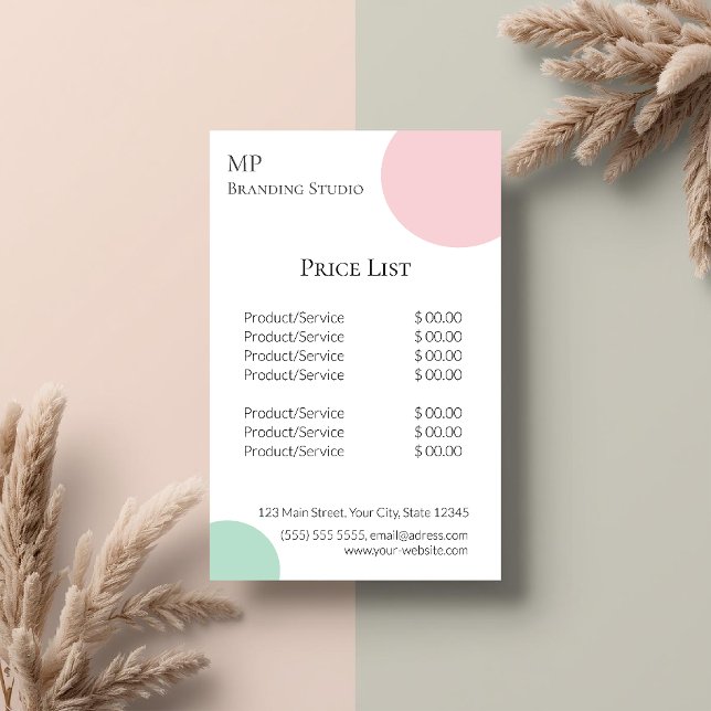 Flyer Minimalist Pastel Branding Design (Criador carregado)