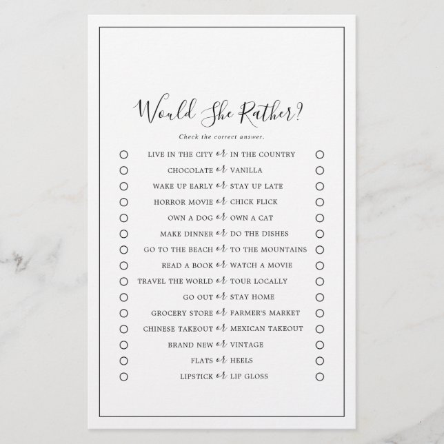 Flyer Minimalista Ela Iria Preferencialmente Jogo (Frente)