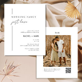 Flyer Minimalista Nada de Rico Apenas Ame o Código Qr da