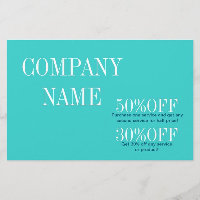 Flyer Mínimo de beleza do artista cabelo salão (Frente)