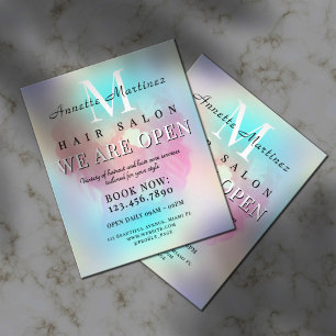 Flyer Mínimo de cabelos refinados Elegante