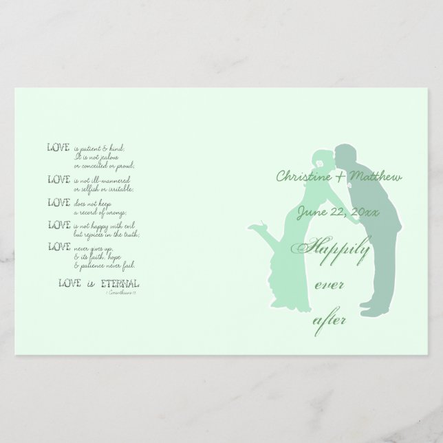 Flyer Mint Bride e Groom (Frente)