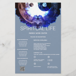 Flyer Místico Yin Yang, Serviço Espiritual Holístico