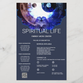 Flyer Místico Yin Yang, Serviço Espiritual Holístico