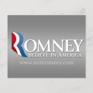 Flyer Mitt Romney para o Presidente 2012