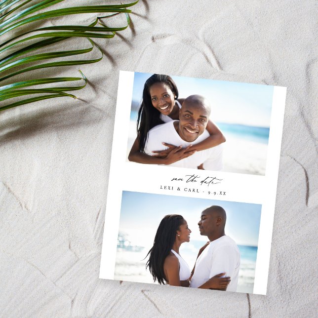 Flyer MOD H Duo de orçamento Foto para salvar data (Criador carregado)