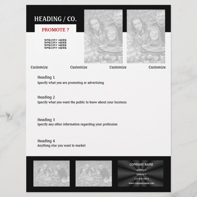 Flyer modelo - crie o seu (Frente)