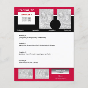 Flyer modelo - crie seu próprio 4,5"x5,6"