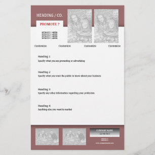 Flyer modelo - crie seu próprio 5,5"x8,5"