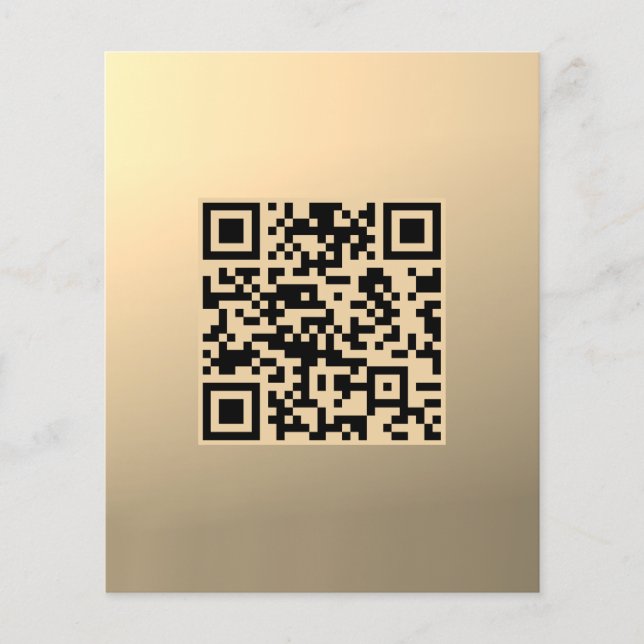 Flyer Modelo de código QR instantaneamente editável | Fa (Frente)