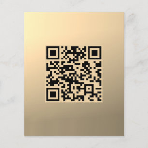 Flyer Modelo de código QR instantaneamente editável Fa