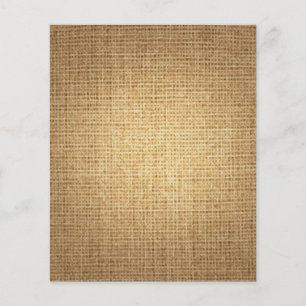 Flyer Modelo de Fundo Burlap