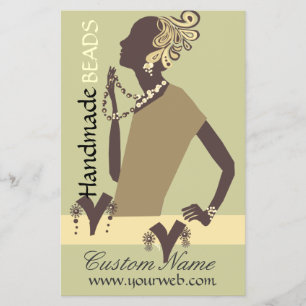 Flyer Modelo de jóia da moda Mulher moderna Conta