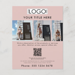 Flyer Modelo de Moda de Beleza do Promocional Comercial