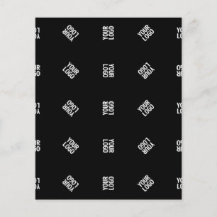 Flyer Modelo de padrão de logotipo moderno único Preto