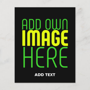 FLYER MODELO DE TEXTO DE IMAGEM NEGRA SIMPLES EDITÁVEL M