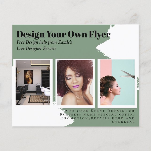 Flyer MODELO Design verde Abstrato SAGRADO DO ORÇAMENTO (Frente)