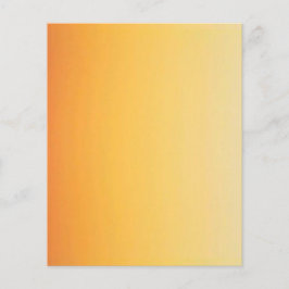 Flyer Modelo PERSONALIZADO DE FUNDO GRADIENTE DE LARANJA