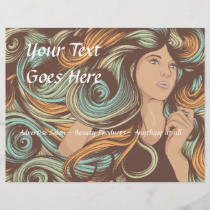 Flyer Modelo personalizado do insecto do salão de belez