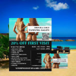 Flyer Modelos Bikini, Publicidade a Tanning Salon<br><div class="desc">Modelos Bikini,  Folhetos Publicitários De Tanning Salon Pela Loja De Cartão de visita.</div>