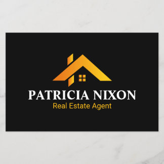 Flyer Modern Gold House Real Estate Agent