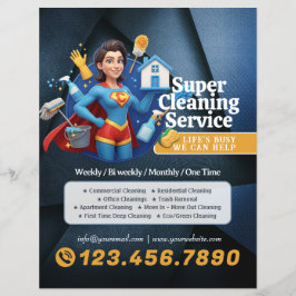 Flyer Modern House Cleaning Maid Service Housekeeping
