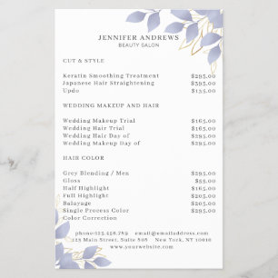 Flyer Moderno Folheado Azul Branco