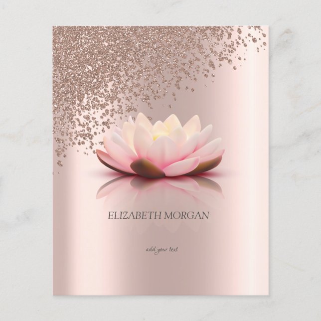 Flyer Moderno Lótus Elegante e Sofisticado de Diamantes  (Frente)