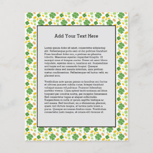 Flyer Moedas de Dia de São Patrício de revestimento de