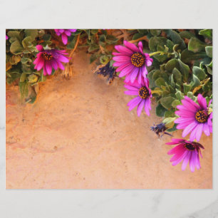 Flyer Moldura de flores