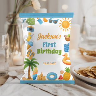 Flyer Molhador de Festa de aniversário Chip Bag Summer B