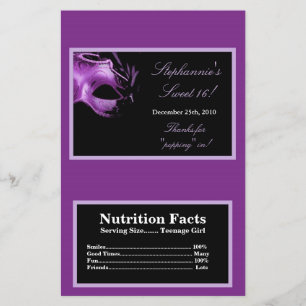 Flyer Molhador de Microondas Pipoca Sweet 16 Purple Lila