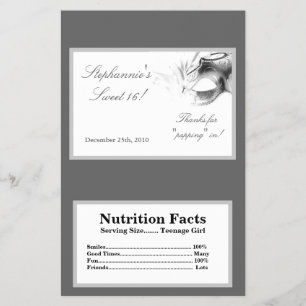 Flyer Molhador de Microondas Pipoca Sweet 16 Silve White