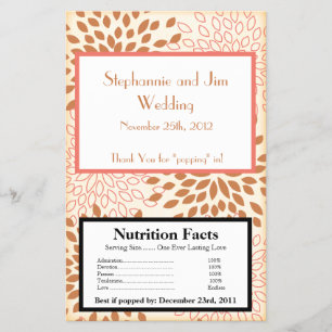 Flyer Molhador de Microondas Pipocas Rosa e Castanho