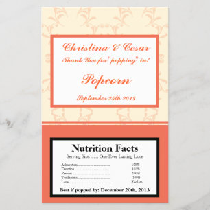 Flyer Molhador De Pipoca De Micro-Ondas Pinkish/Peach Sc