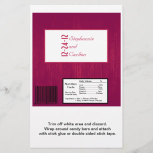 Flyer Molhador Docente de Casamento de Madeira Cor de Ro