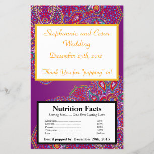 Flyer Molho de Pipoca de Micro-Ondas Palácio Puro Índia