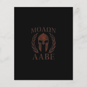 Flyer Molon Labe Spartan Warrior Laurels