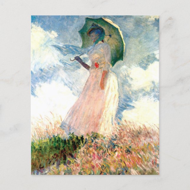 Flyer Monet Woman com Parasol à esquerda (Frente)