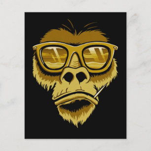 Flyer Monkey Gorilla legal   Pintura Pop moderna