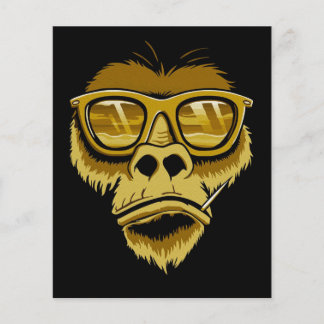 Flyer Monkey Gorilla legal | Pintura Pop moderna