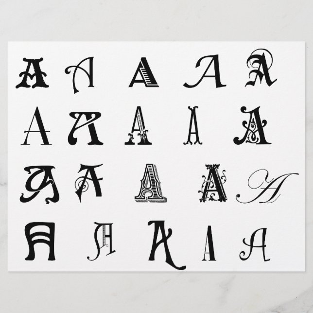 Flyer Monograma "A" (Frente)