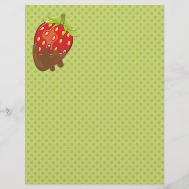 Flyer Morango mergulhado em chocolate (Frente)