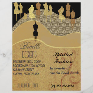 Flyer Mostra & forma do estilista