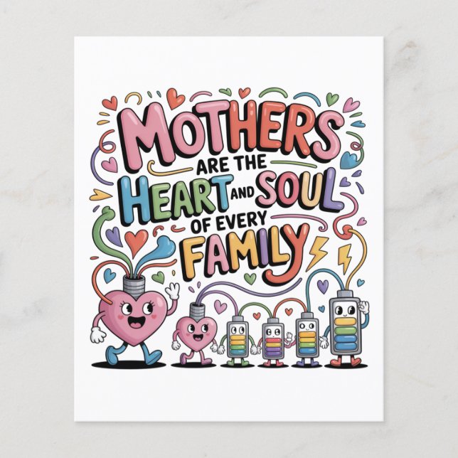 Flyer Mothers Are The Heart And Soul Of Every Family (Frente)