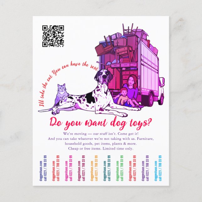 Flyer Mudança Personalizada & Designs Divertidos de Liqu (Frente)