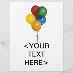 Flyer Multi balões coloridos do partido